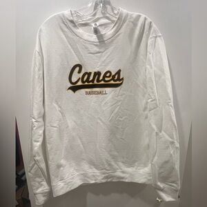 White Canes Baseball Sweatshirt